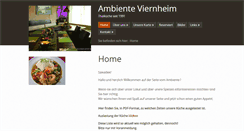 Desktop Screenshot of ambiente-viernheim.de